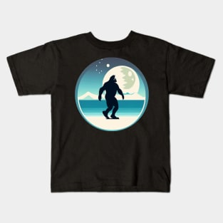 Bigfoot Moon Kids T-Shirt